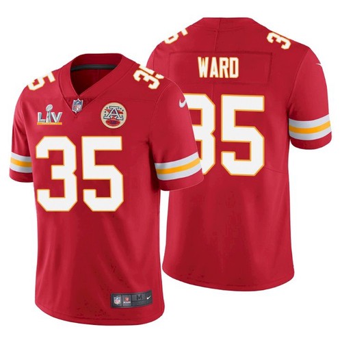Men's Kansas City Chiefs #35 Charvarius Ward Red 2021 Super Bowl LV Limited Stitched NFL Jersey